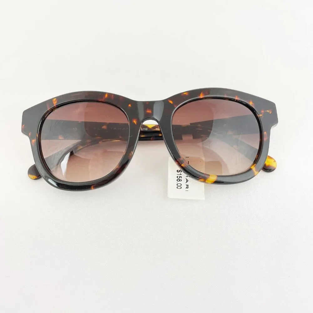Elie Tahari Black & Gold Tortoise Sunglasses MSRP $158